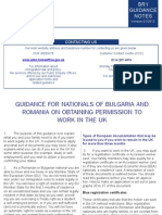 Guidance for Bulgaria Romania 0408