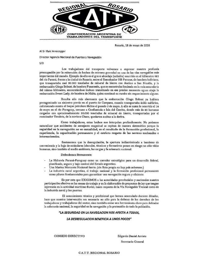 Comunicado de La CATT | PDF