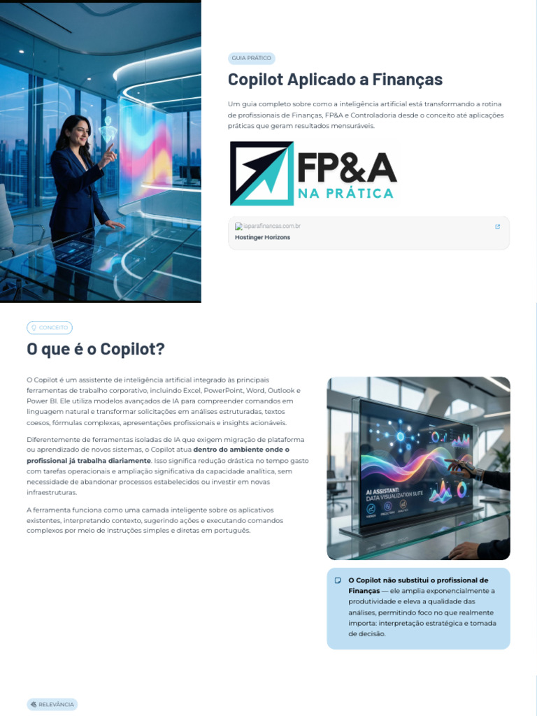 Guia Pratico Copilot | PDF | Microsoft Excel | Inteligência artificial