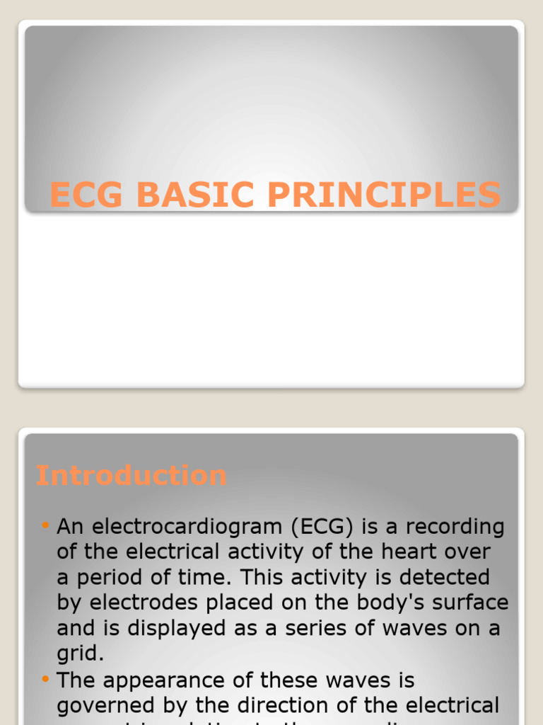 Module 1 Cardiac Ecg Basic Principles | PDF | Electrocardiography ...