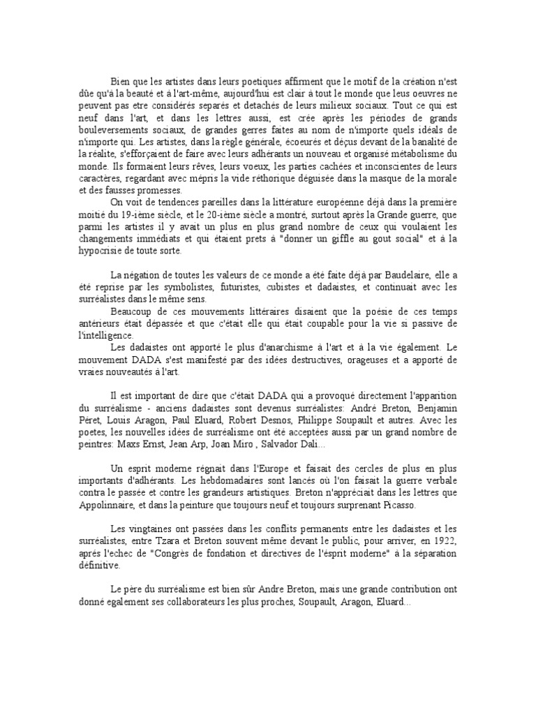 PoesieSurrealisme Surréalisme Poésie