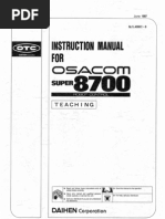 Download Osacom 8700 Teaching 1l4000c-9 by pabs2604 SN104107008 doc pdf