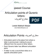 Tajweed Course Articulation Points