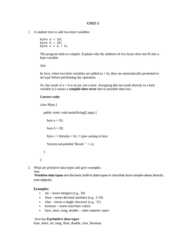 External Part 3 | PDF | Method (Computer Programming) | Data Type