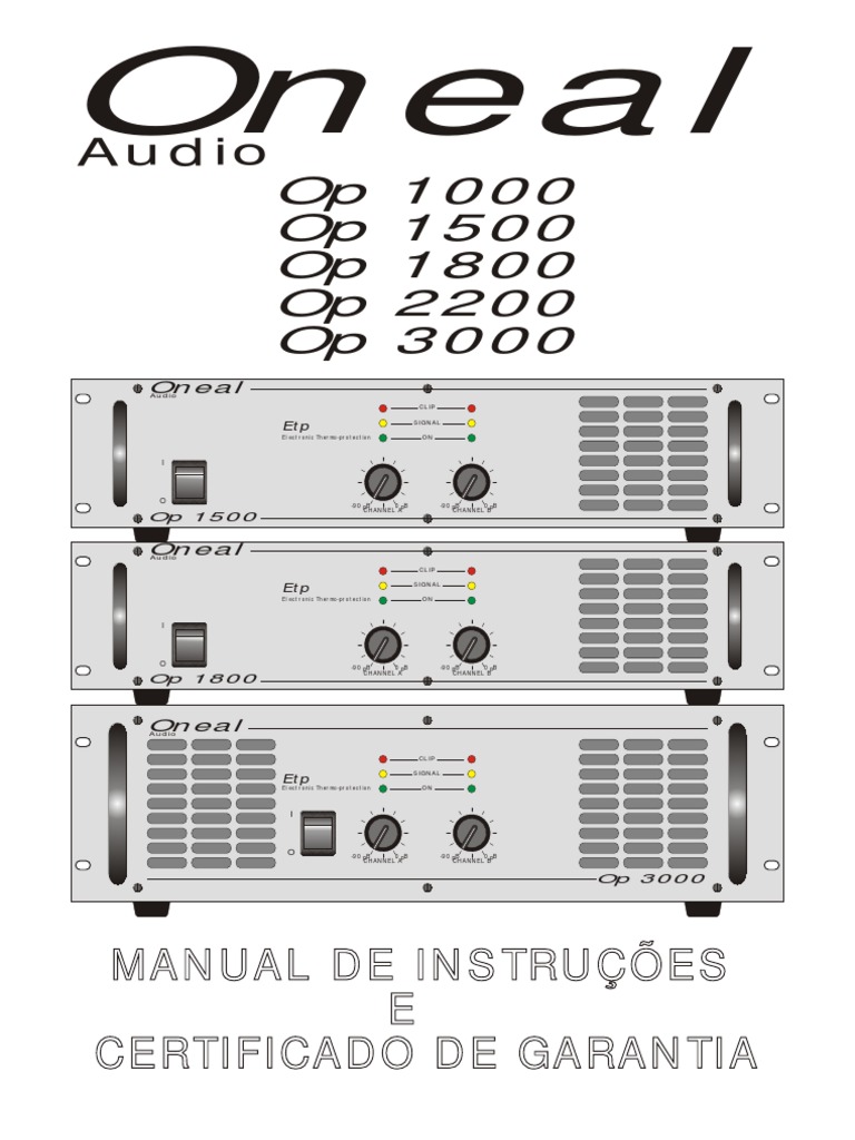 Manual Op1000 1500 1800 2200 3000 | PDF | Embalagem e rotulagem | Som