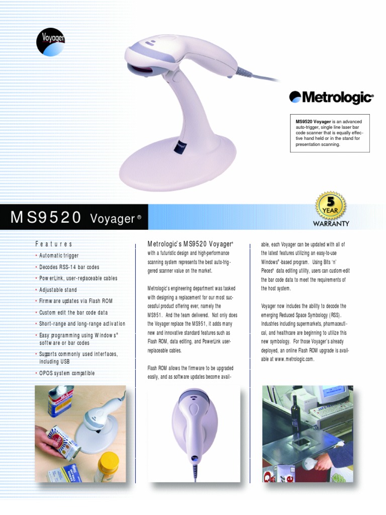 Honeywell MS9520 | PDF | Barcode | Image Scanner
