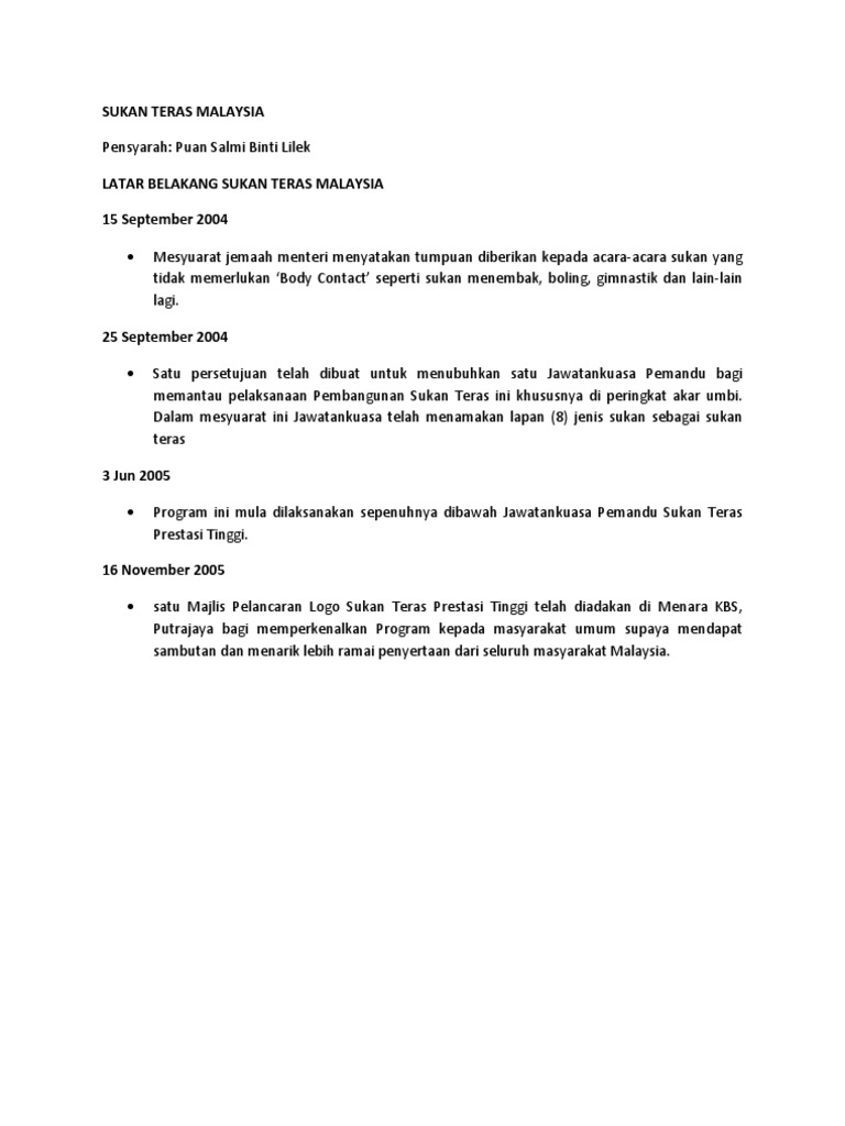 Sukan Teras Malaysia