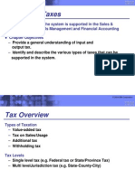 Chapter 29 Taxes: Tax Functionality in The System Is Supported in The Sales &