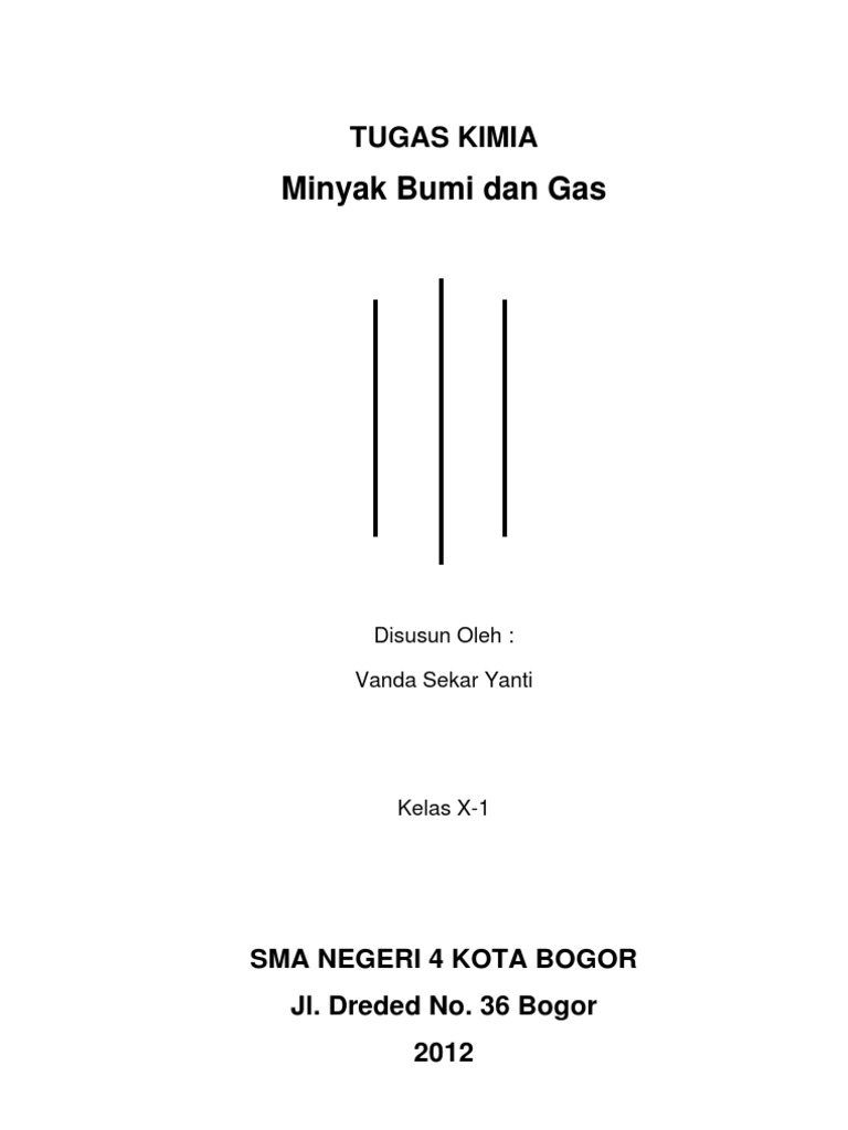 Makalah Kimia Minyak Bumi Dan Gas