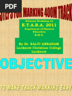 Construction of 400m Track