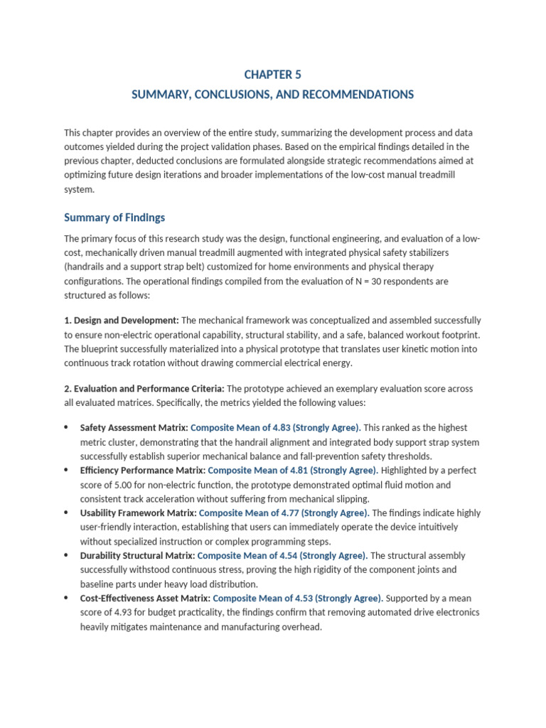 Chapter 5 Summary Conclusions and Recommendations | PDF | Usability