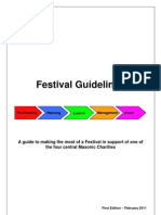 Masonic Festival Guidelines - First Edition - February 2011