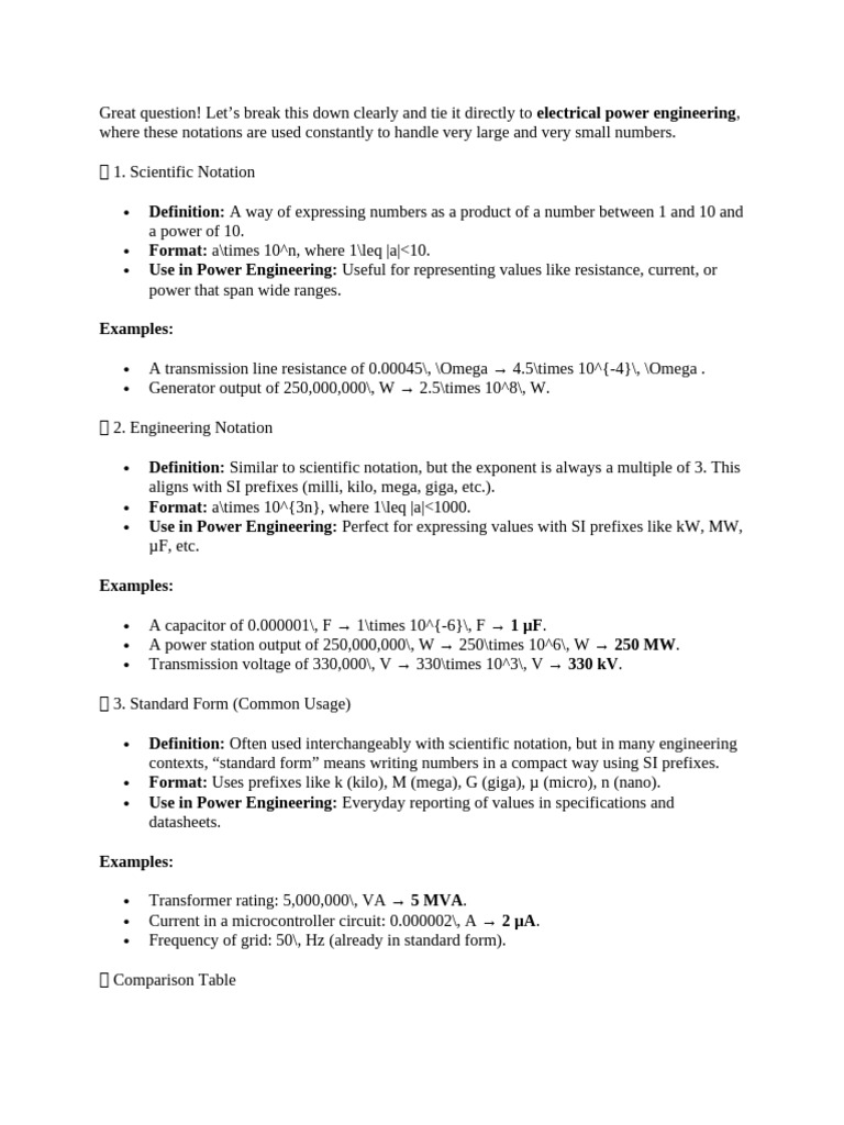 Engineering Notation | PDF | Mathematics | Notation