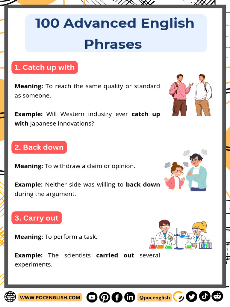 100 Advanced Phrases | PDF