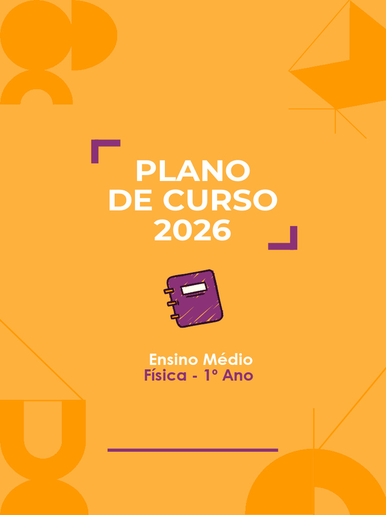 Física - Plano de Curso 2026 (1º Ano) | PDF | Science | Gravidade