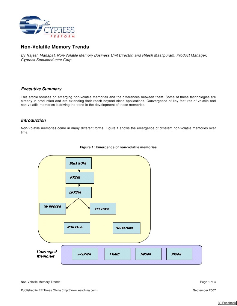 Non Volatile Memory Trends 12 | Random Access Memory | Flash Memory