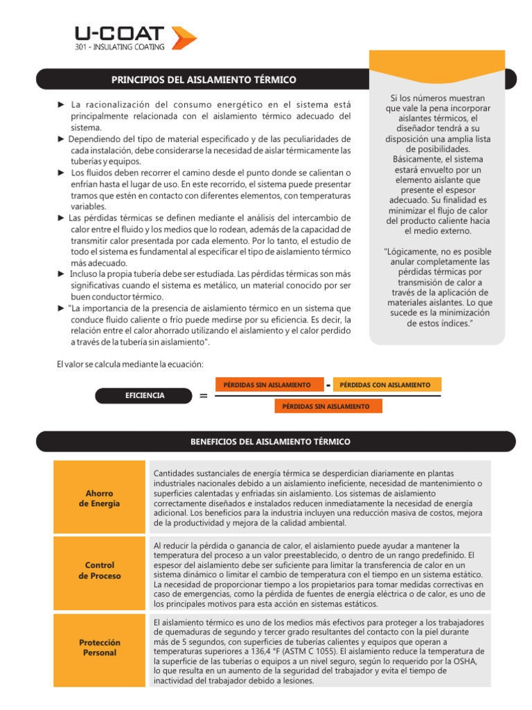 Aislamiento Termico - Espanhol - Fev 24 | PDF | Aislamiento térmico ...