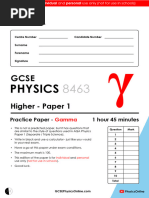 AQA GCSE Physics Paper 1 Topics List | PDF | Radiation | Heat Capacity
