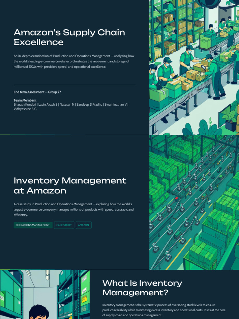 Inventory Management at Amazon | PDF | Inventory | Warehouse
