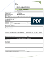 Cognitel Leave Request Form