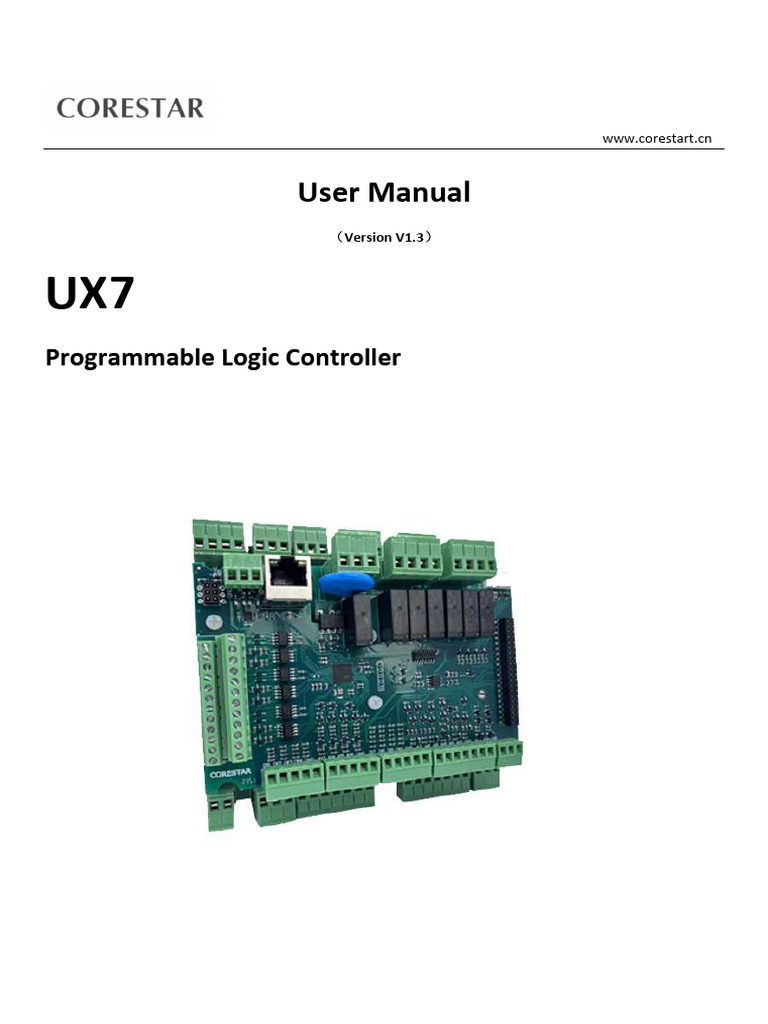 UX7 Datasheet V1.3-En | PDF | Programmable Logic Controller | Usb