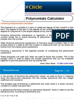 Factoring Polynomials Calculator