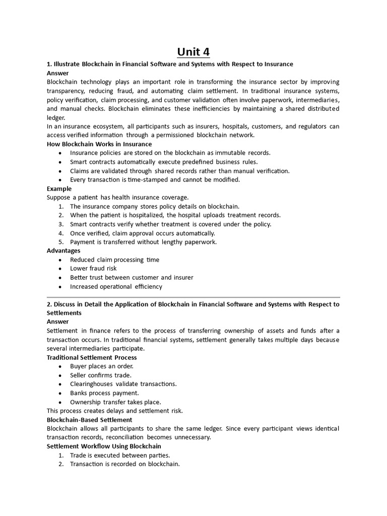 Unit 4 Notes | PDF | Insurance | Logistics