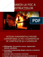 Curs I. SIGURANŢA LA FOC A CONSTRUCŢIILOR Curs NR 1