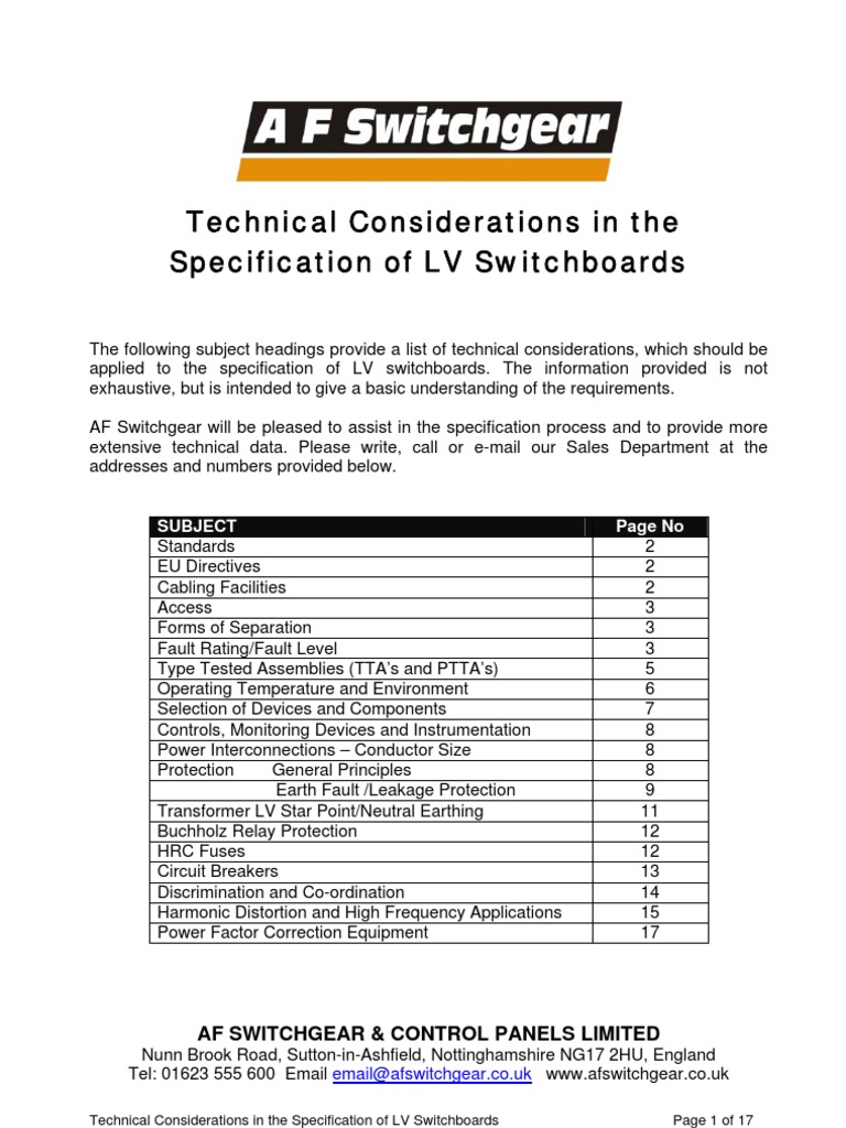 Technical Considerations | PDF