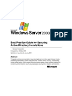 Best Practice Guide For Securing Active Directory Installations
