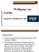 Johann Wolfgang Von Goethe