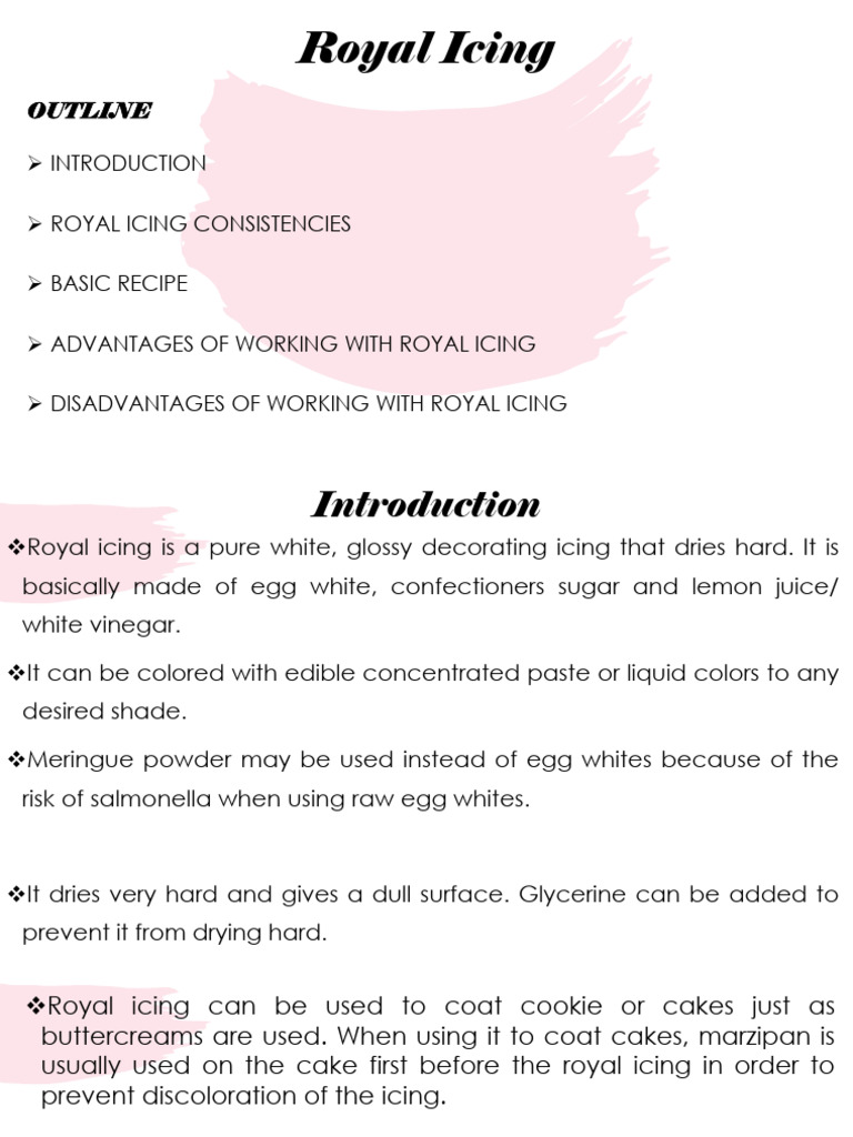 Royal Icing | PDF | Icing (Food) | Cakes
