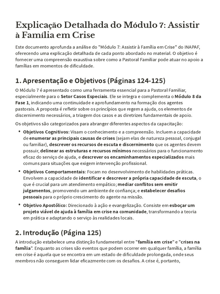 Explicação_Detalhada_do_Módulo_7_Assistir_à_Família_em_Crise | PDF ...