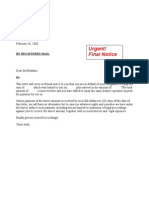 Payment Demand Letter