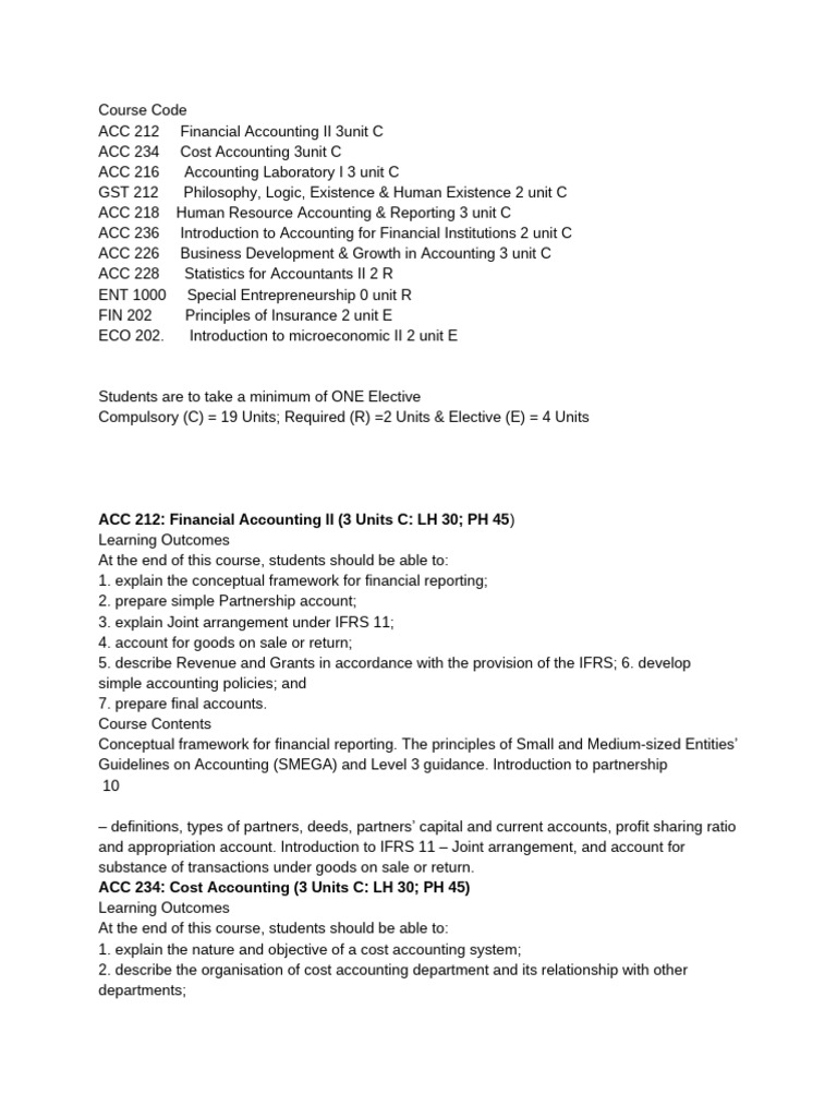 200 Level 2nd Semesters Course | PDF | Perfect Competition | Statistics