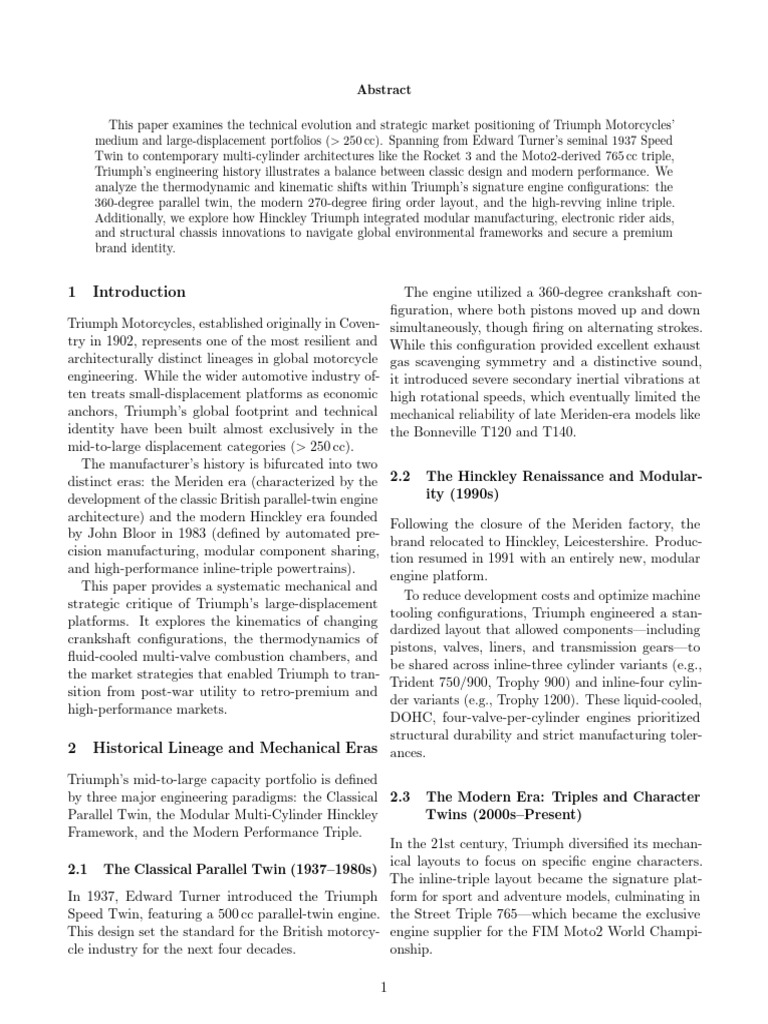 Triumph Paper | PDF