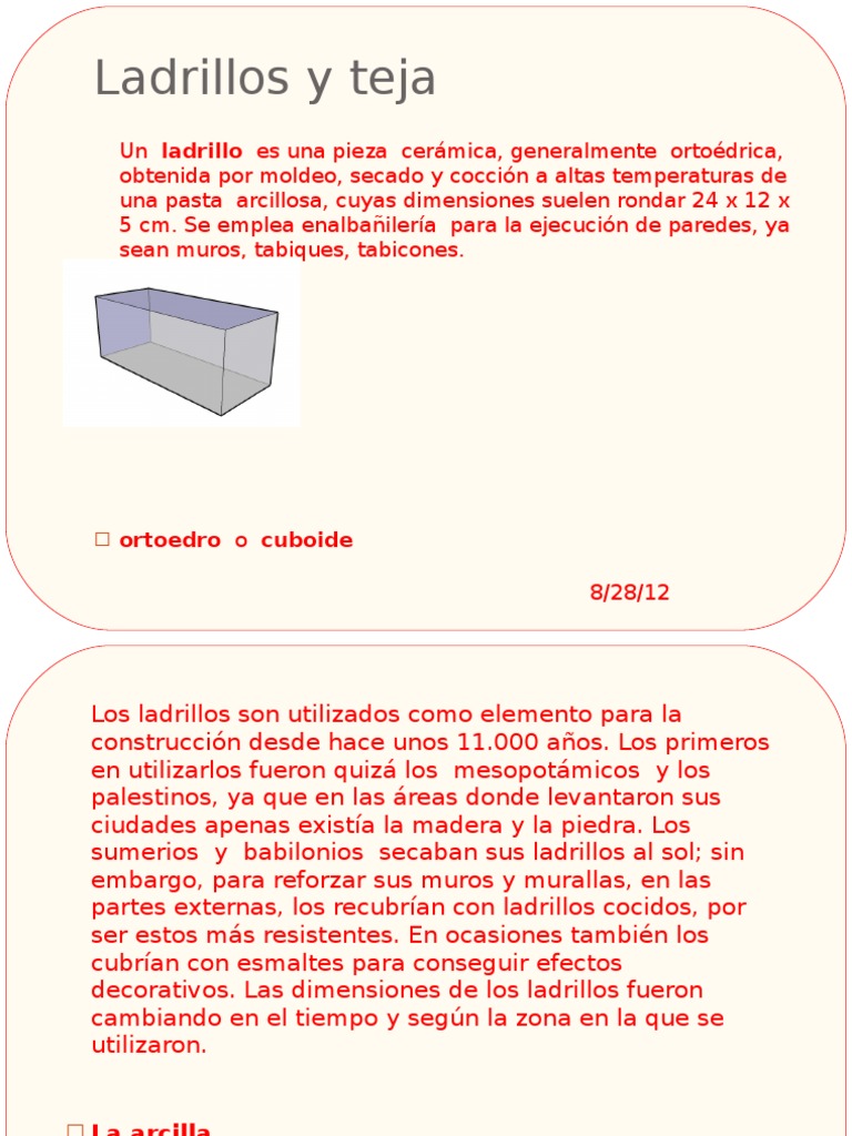 Ladrillos y Teja | Ladrillo | Techo | Prueba gratuita de 30 días | Scribd