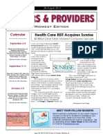 Payers & Providers Midwest Edition – Issue of August 28, 2012