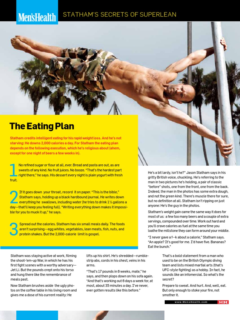 Jason Statham's Intense Workout Routine | PDF