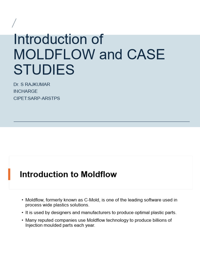 Moldflow Analysis With Case Studies | PDF | Mechanical Engineering ...