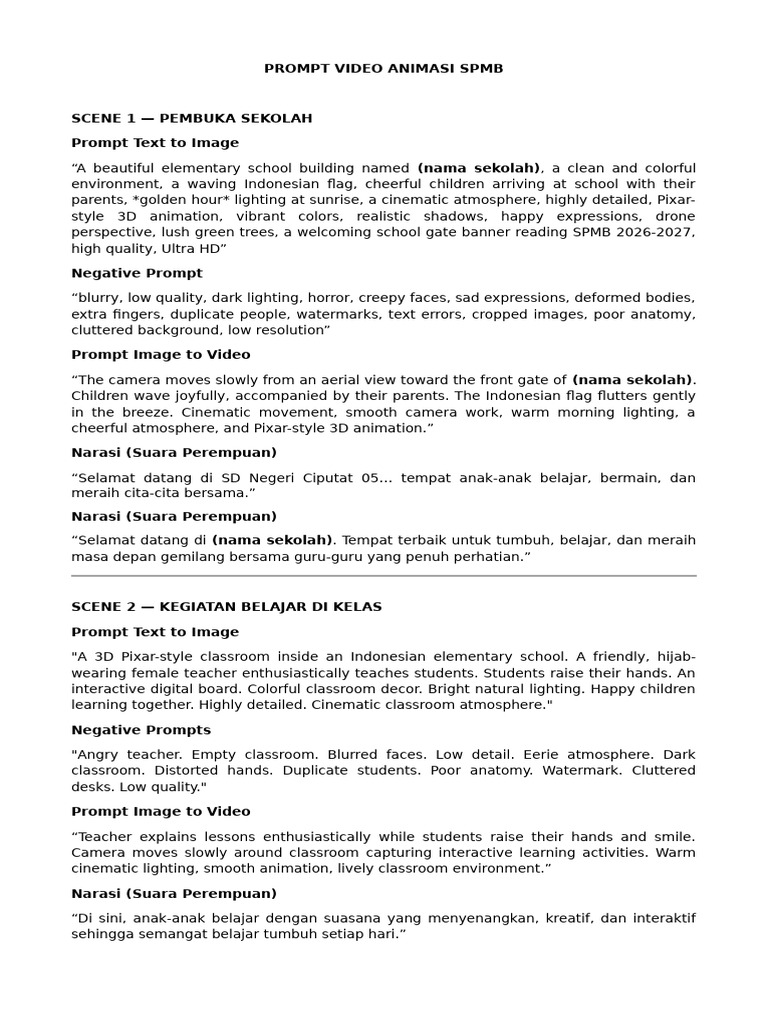 PROMPT SPMB 2 | PDF | Classroom