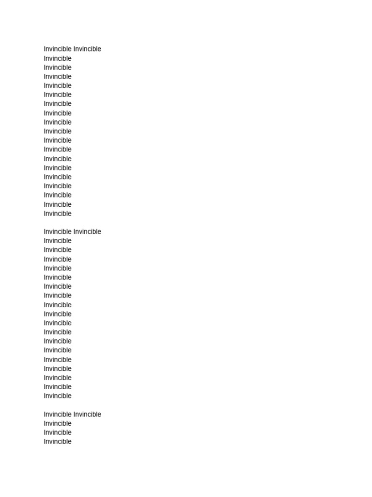 Invincible | PDF