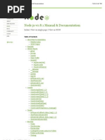 About This Documentation Node - Js v0.8.1 Manual & Documentation