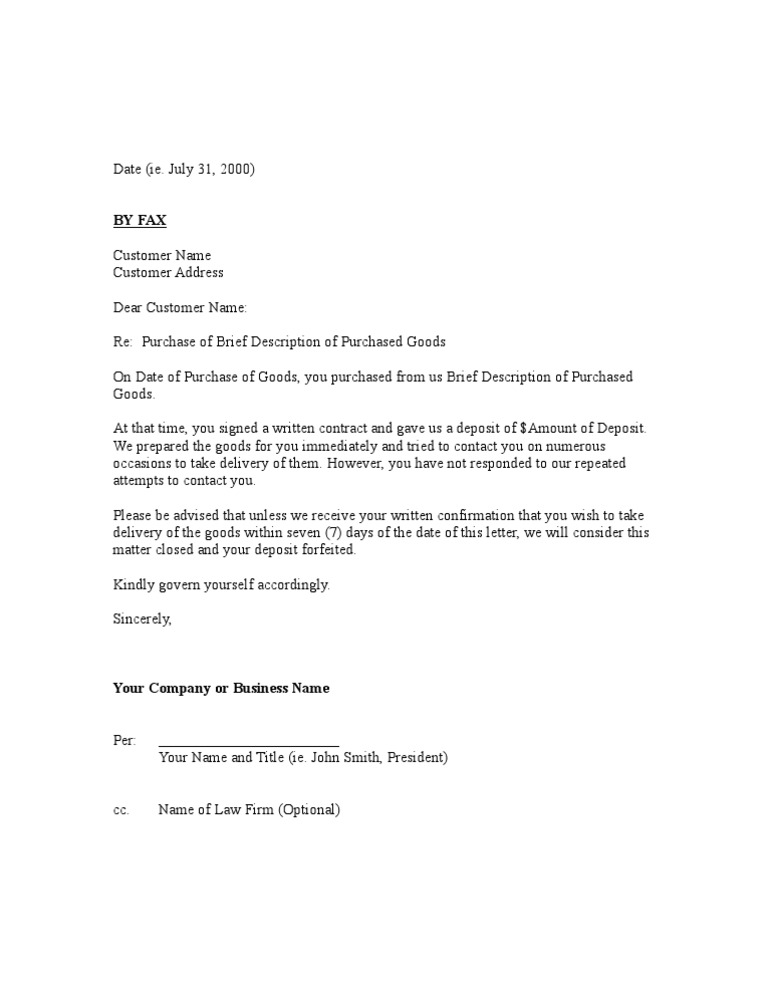 Notice of Deposit Forfeiture | PDF | Finance & Money Management
