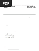Class 11 Relations & Functions Questions | PDF | Mathematical Objects ...