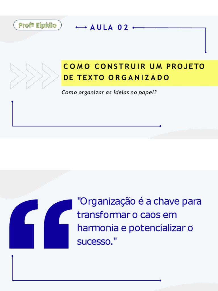 Como Construir Um Projeto de Texto | PDF