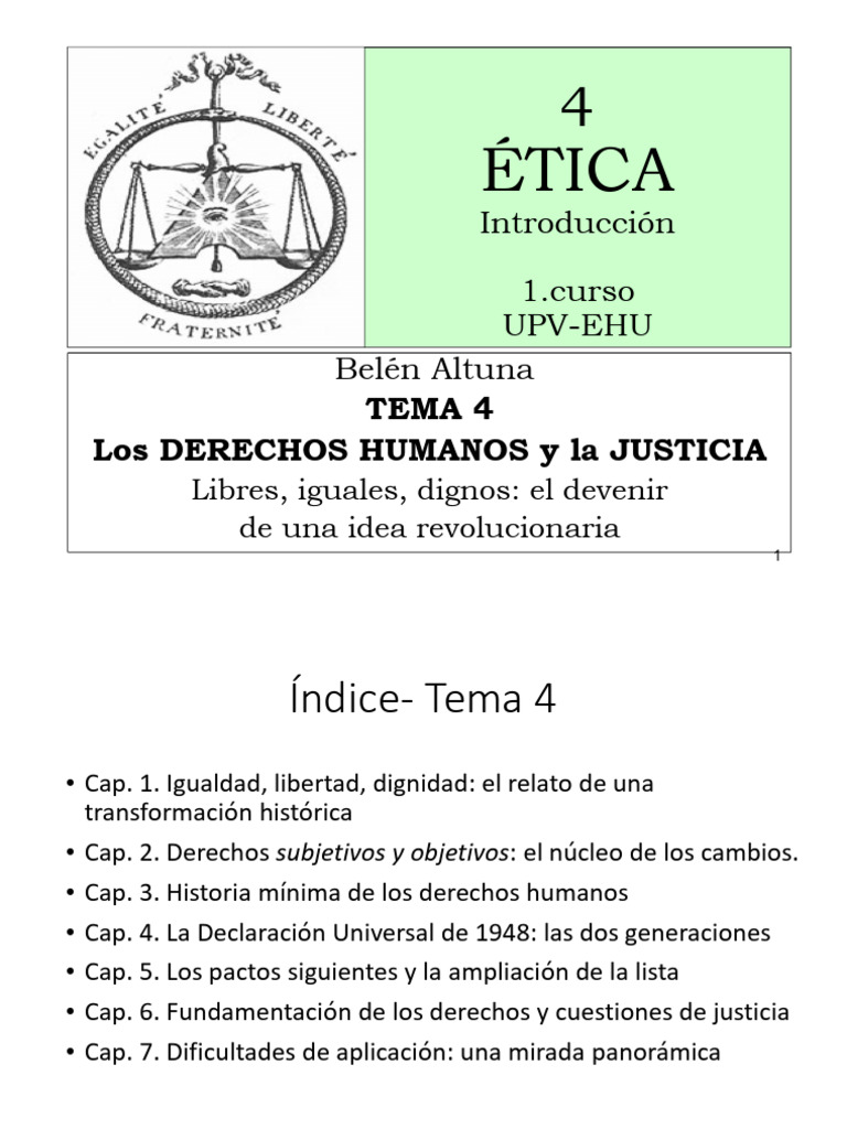 4. Derechos Humanos y Justicia | PDF | Derechos | Derechos humanos