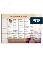 September Calendar 2012