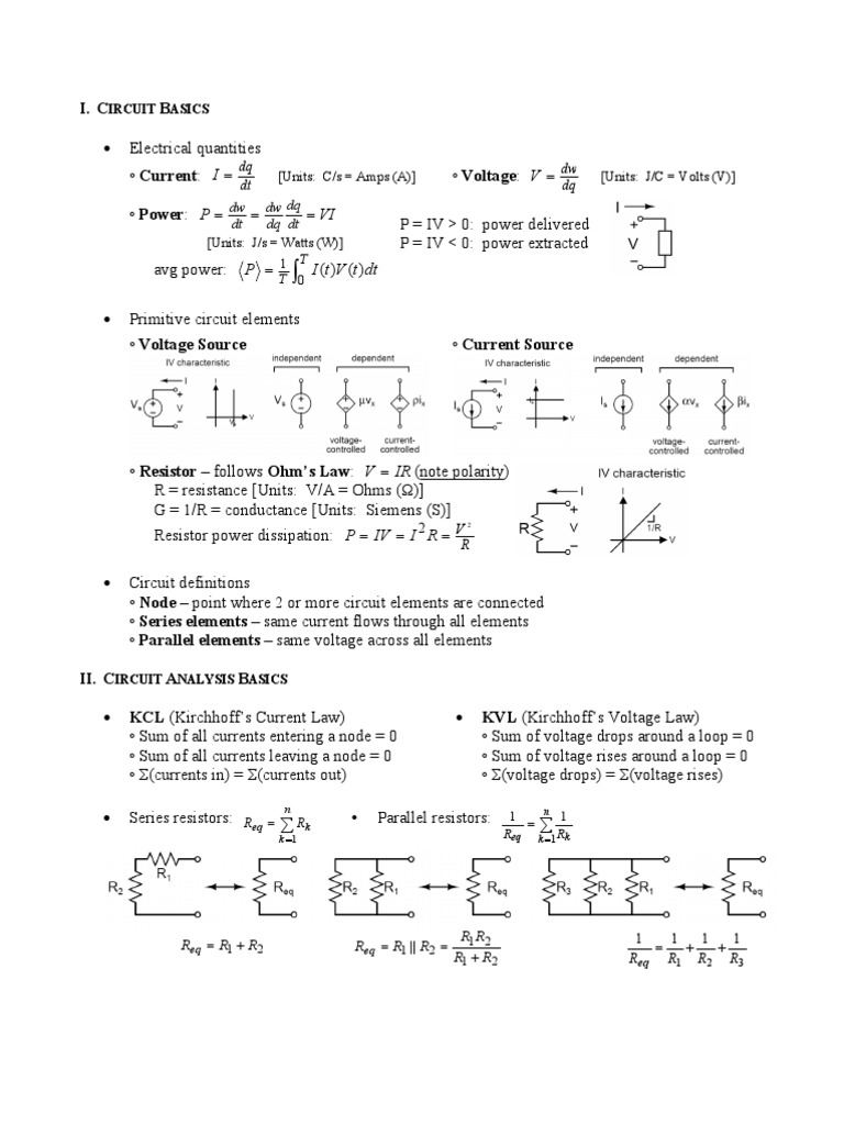 Circuit Analysis Fundamentals | PDF