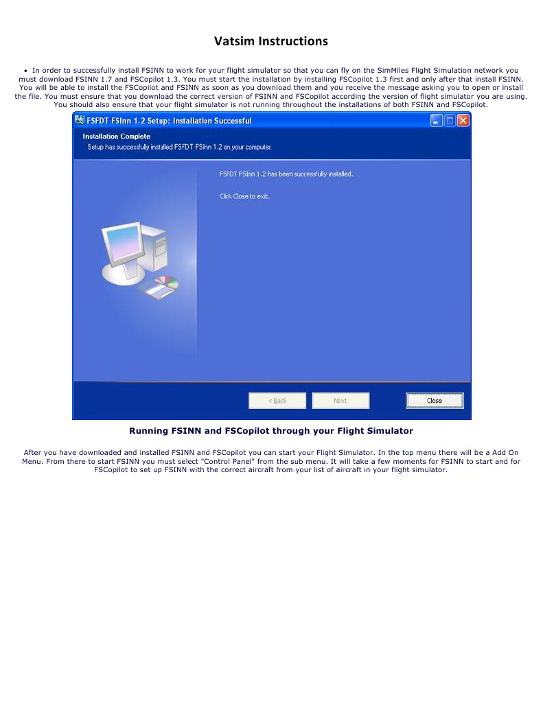 Vatsim Instructions | PDF | Computer Architecture | Microsoft Windows